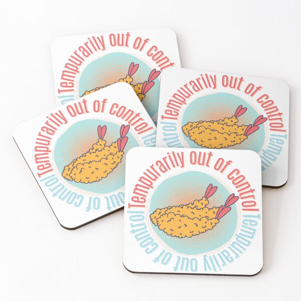Item preview, Tempurarily Out of Control – Tempura Shrimp Design designed and sold by Thehatinthecat.