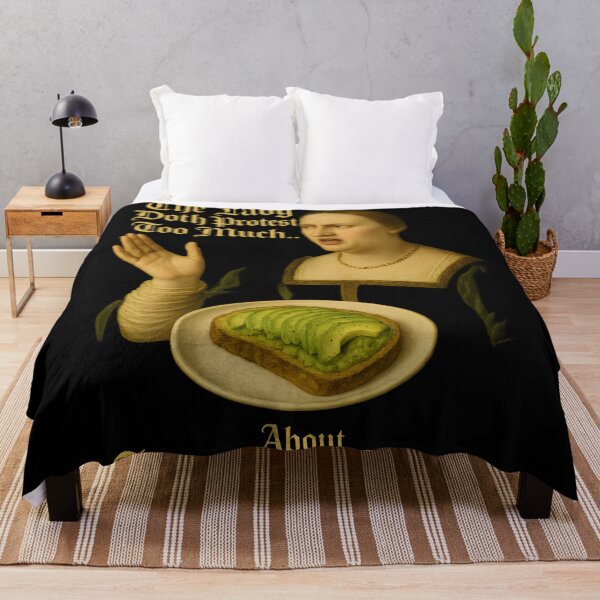 Item preview, The Lady Doth Protest Too Much… About Avocado Toast designed and sold by Uglyandcute.