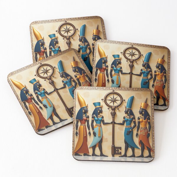 Item preview, Egyptian Guardians with Key. designed and sold by MigWhimsy.