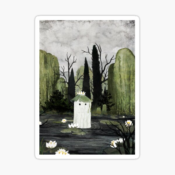 Item preview, Water Lily Ghost (2) designed and sold by katherineblower.