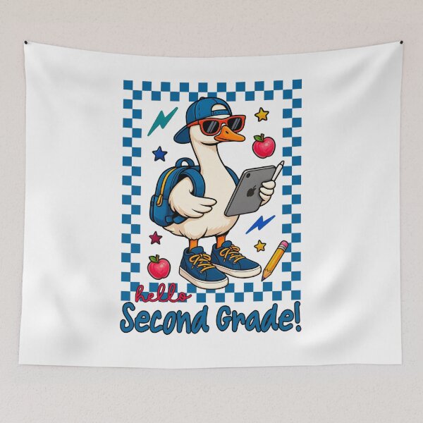 Item preview, Hello Second Grade Cool Duck With Shades And Tablet Back To School Design designed and sold by tigger shop.