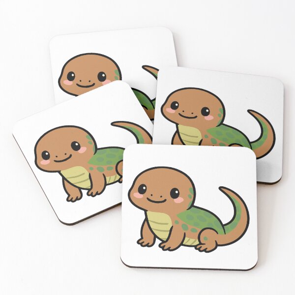 Item preview, Cute Lizard Sticker – Kawaii Gecko designed and sold by EntangledQNTM.