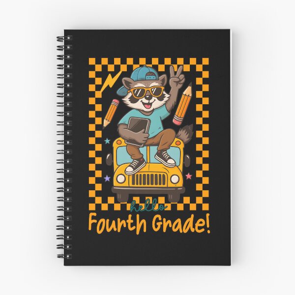 Item preview, Hello Fourth Grade Raccoon On School Bus Cute Fun Back To School Art designed and sold by tigger shop.