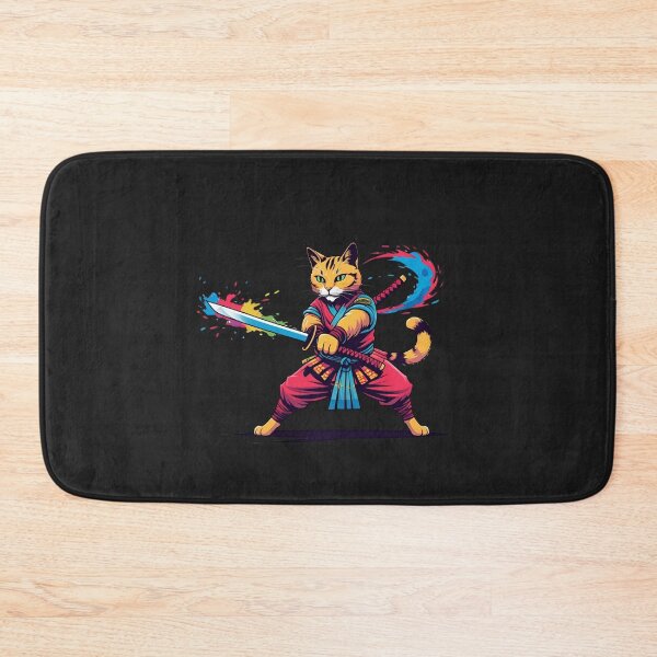 Item preview, Samurai Cat Sword Slash – Color Splash Warrior Art designed and sold by ColorSplash123.