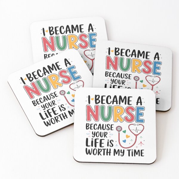 Item preview, I Became a Nurse Because Your Life Is Worth My Time designed and sold by Stick-Artistry.