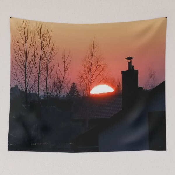 Item preview, Red urban sunset designed and sold by Abaj.