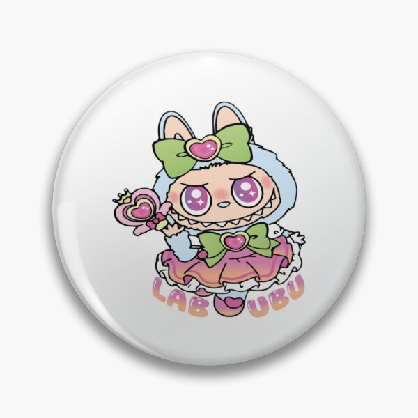 Item preview, Adorable Chibi Labubu Monster Bunny | Cute Fluffy Blue Creature with Playful Flowers designed and sold by Colorful-Garden.