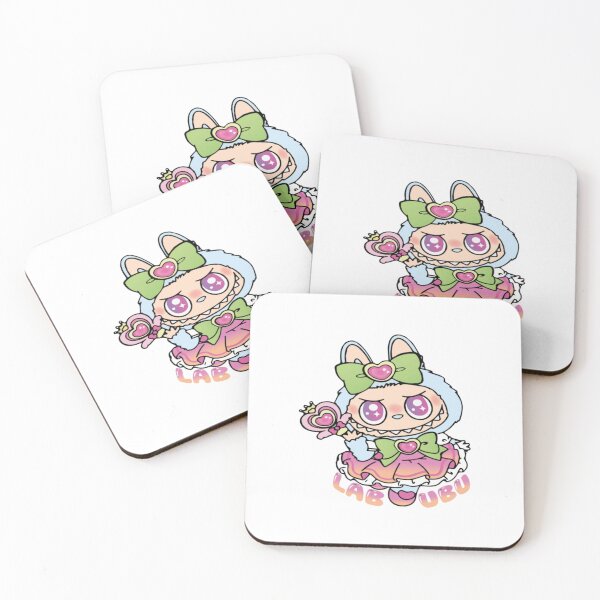 Item preview, Adorable Chibi Labubu Monster Bunny | Cute Fluffy Blue Creature with Playful Flowers designed and sold by Colorful-Garden.