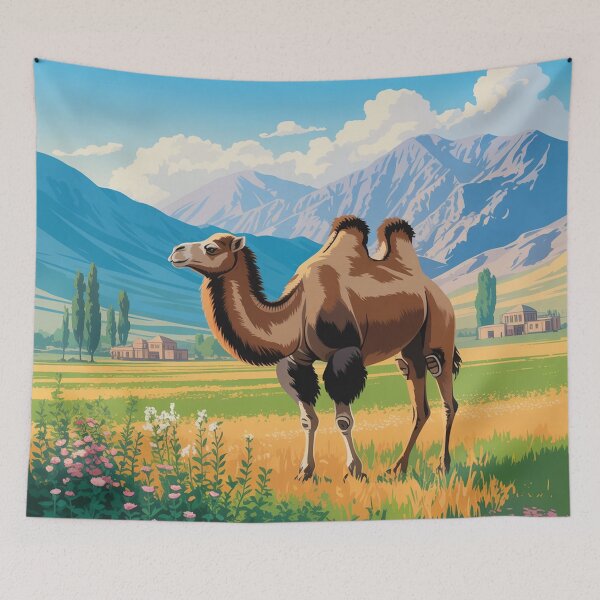 Item preview, a serene landscape of the Tajik National Park. designed and sold by Lilashakti ⭐️ ⭐️ ⭐️ ⭐️ ⭐️.