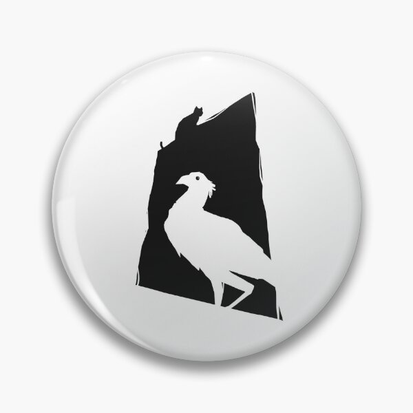 Item preview, The Bird and The Cat, Minimal, Black, Flow Movie designed and sold by FurtherShoreDesigns.