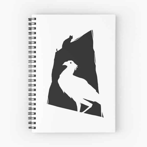 Item preview, The Bird and The Cat, Minimal, Black, Flow Movie designed and sold by FurtherShoreDesigns.