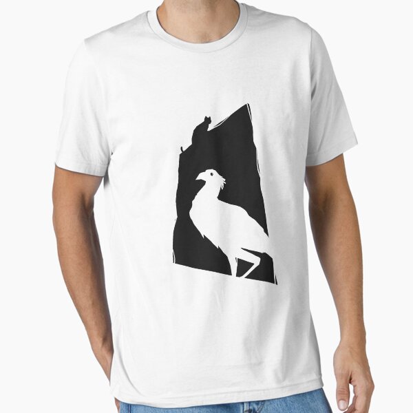 Item preview, The Bird and The Cat, Minimal, Black, Flow Movie designed and sold by FurtherShoreDesigns.