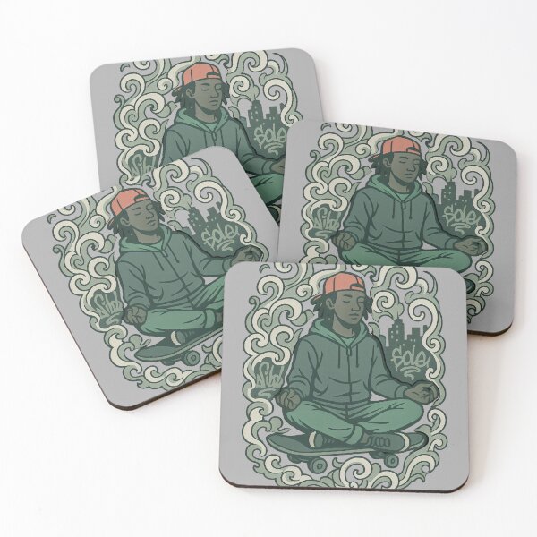 Item preview, Urban Zen Skater Meditation Graffiti Street Art Design designed and sold by Shoot-The-Moon.