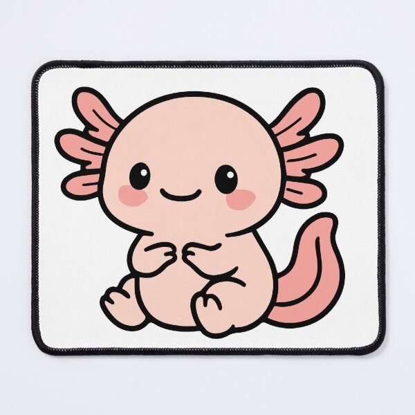 Item preview, Smiling Axolotl Sticker – Amphibian Animal Art designed and sold by EntangledQNTM.