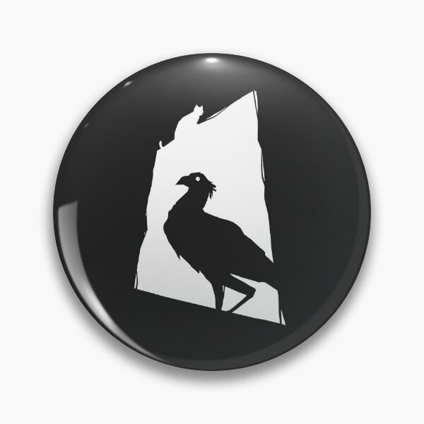 Item preview, The Bird and The Cat, Minimal, White, Flow Movie designed and sold by FurtherShoreDesigns.