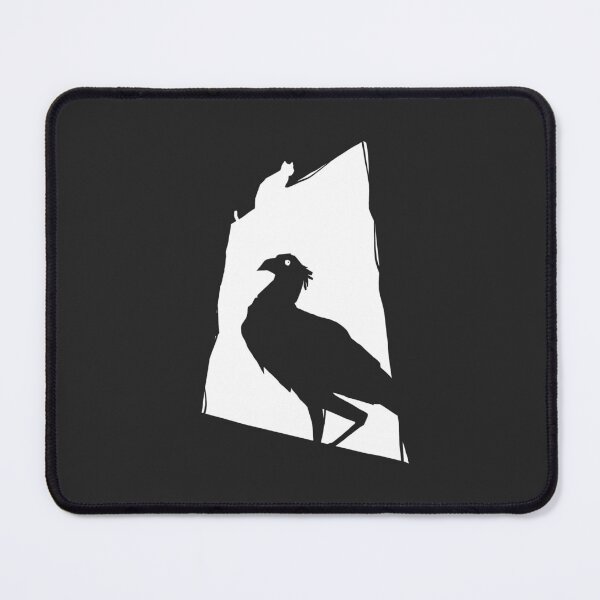 Item preview, The Bird and The Cat, Minimal, White, Flow Movie designed and sold by FurtherShoreDesigns.