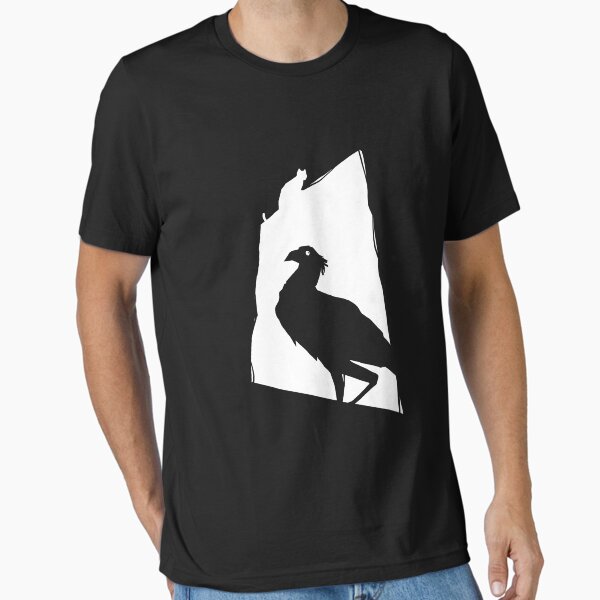 Item preview, The Bird and The Cat, Minimal, White, Flow Movie designed and sold by FurtherShoreDesigns.