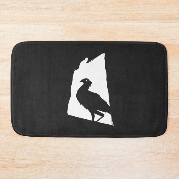 Item preview, The Bird and The Cat, Minimal, White, Flow Movie designed and sold by FurtherShoreDesigns.