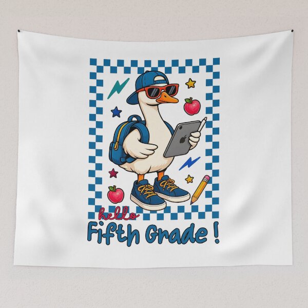 Item preview, Hello Fifth Grade Cool Duck With Shades Funny Back To School Kid Design designed and sold by tigger shop.