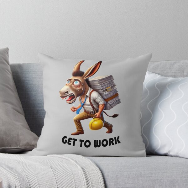 Item preview, I work hard like a donkey, waiting for the weekend. designed and sold by AndrewYoko.