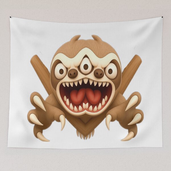 Item preview, Rabid 3D Sloth designed and sold by LOREANDDISORDER.