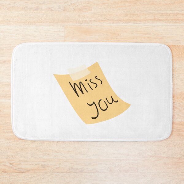 Item preview, Miss you sticky note text designed and sold by Silly-Stuffs.