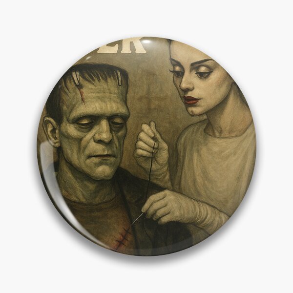 Item preview, He's a Fixer Upper (Frankenstein and Bride) designed and sold by Theme Snark.