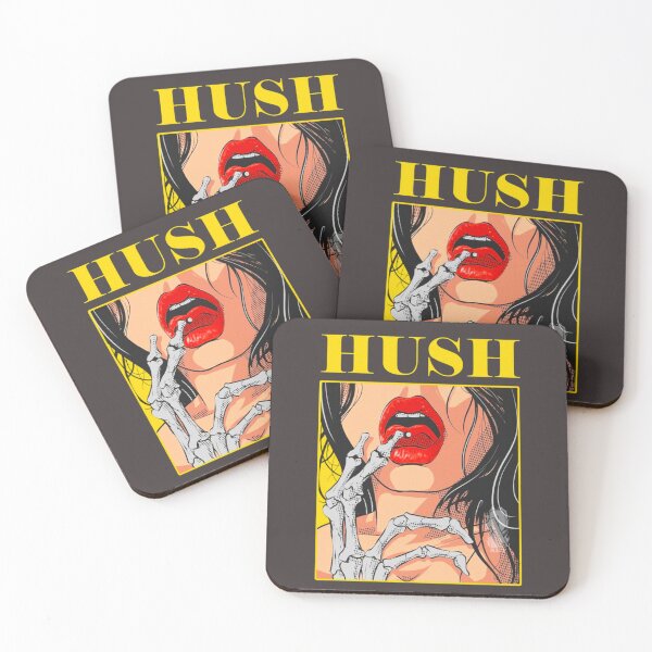 Item preview, Hush: A Provocative Pop Art Portrait designed and sold by Ronny-Owiso.