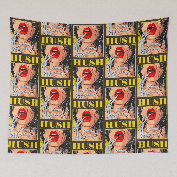 Item preview, Hush: A Provocative Pop Art Portrait designed and sold by Ronny-Owiso.