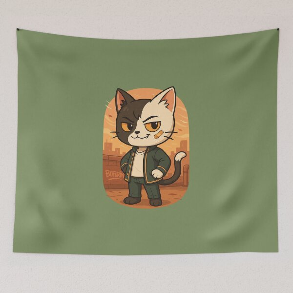 Item preview, Smug Cat Fighter – Haruka Sakura Inspired Chibi designed and sold by NyxVerse-Studio.