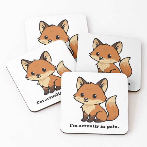 Item preview, Cute Fox – Smiling Through the Breakdown designed and sold by EntangledQNTM.