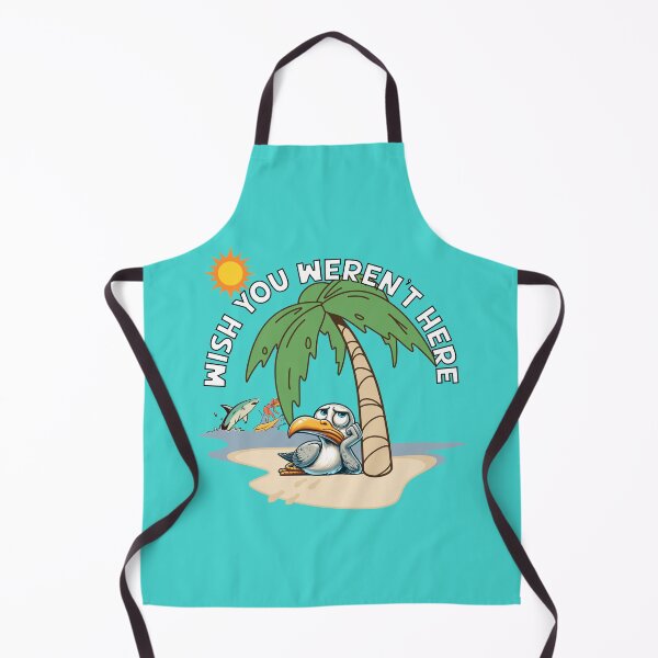 Item preview, Wish You Weren’t Here – Funny Depressed Seagull Island Design designed and sold by Fragy72.