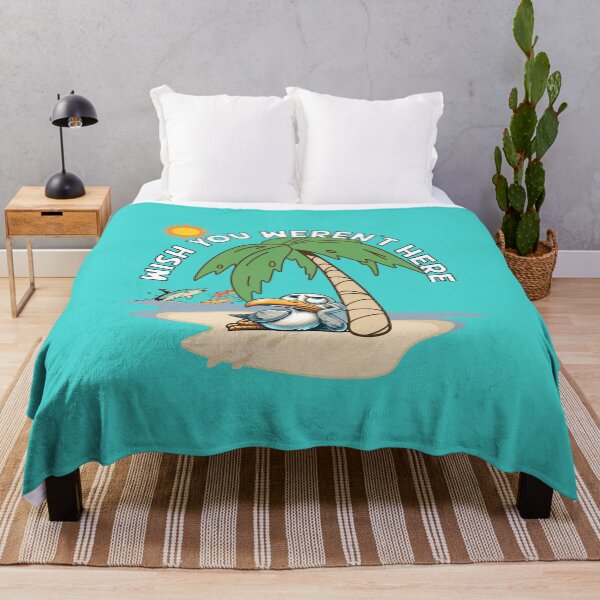 Item preview, Wish You Weren’t Here – Funny Depressed Seagull Island Design designed and sold by Fragy72.