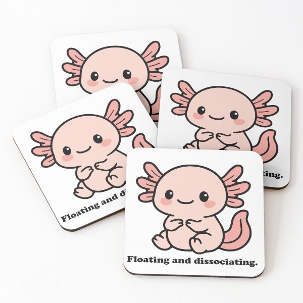Item preview, Funny Mental Health Axolotl – Floating and dissociating designed and sold by EntangledQNTM.