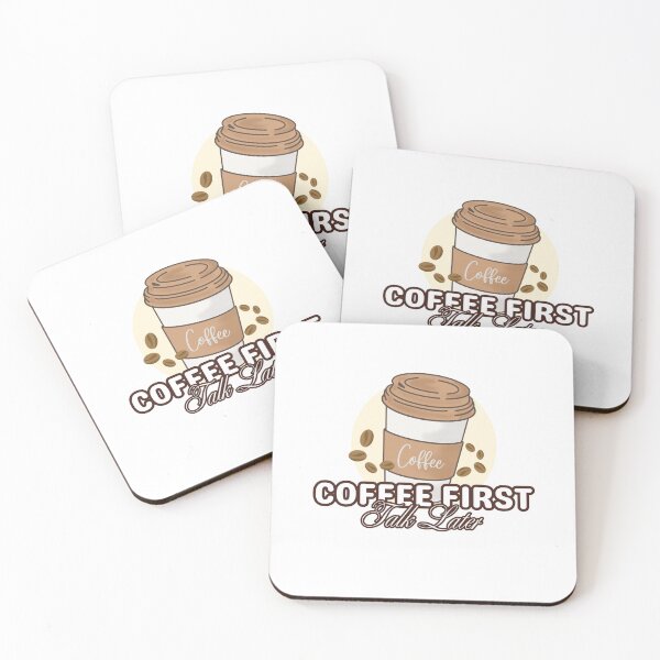 Item preview, Coffee First Talk Later - Funny Coffee Quote Design designed and sold by estrella-lunar.