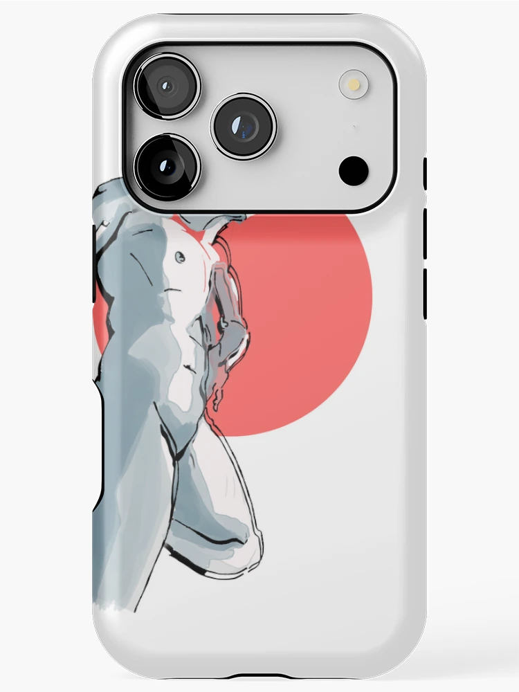 Thumbnail 1 of 4, iPhone Case, Red Sun Rising designed and sold by BearelyDrawing.