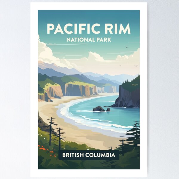 Item preview, PACIFIC RIM NATIONAL PARK TRAVEL ART designed and sold by MarkedArtPrints.