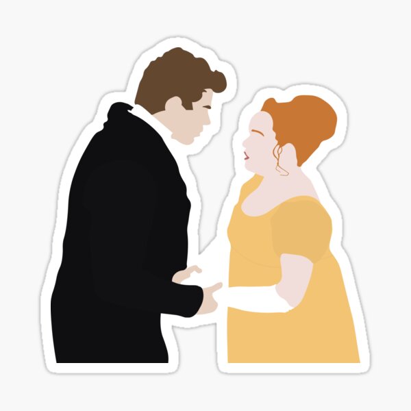 Item preview, Colin and Penelope holding hands | bridgerton designed and sold by Pinu92.