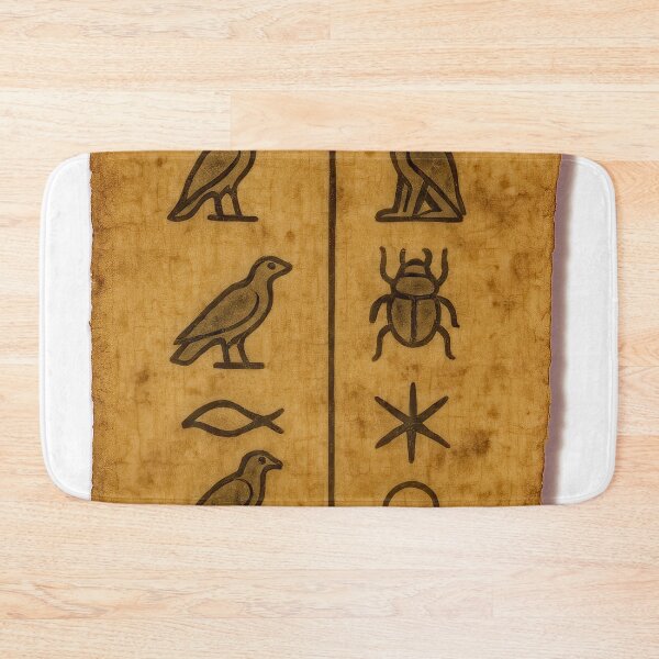 Item preview, Ancient Egyptian Hieroglyphs – True Beauty Is in the Heart designed and sold by EdgyEdgeArt.