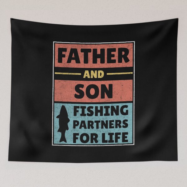 Item preview, Father and Son Fishing Partners for Life Vintage Fisher Dad designed and sold by Stick-Artistry.