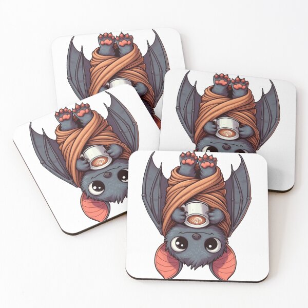 Item preview, Bat Before Coffee – Funny Sleepy Animal Design designed and sold by Confuzz1ed.