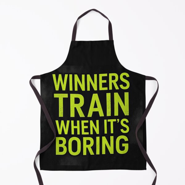 Item preview, Winners train when it's boring design designed and sold by Motivated Sensei.