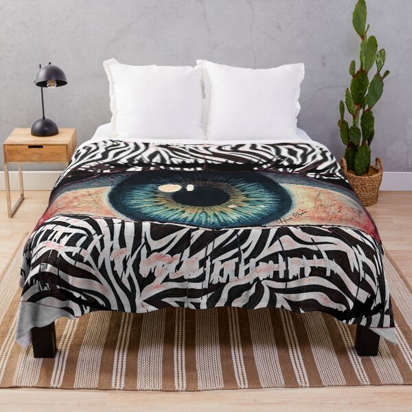 Item preview, Zebra Gaze: Wild Eye in Black & White designed and sold by Hen-C-Art.