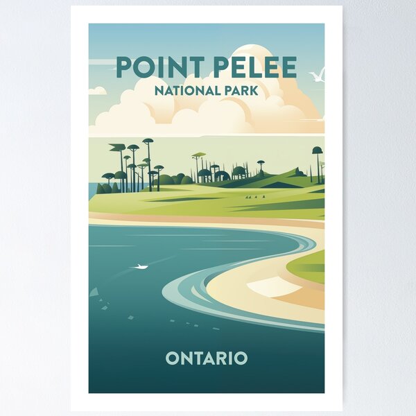 Item preview, POINT PELEE NATIONAL PARK TRAVEL ART designed and sold by MarkedArtPrints.