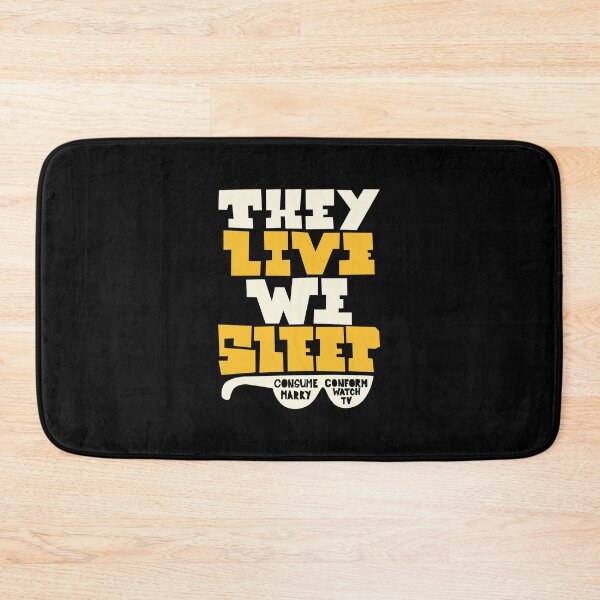 Item preview, They Live – We Sleep Typography designed and sold by Boogosh.