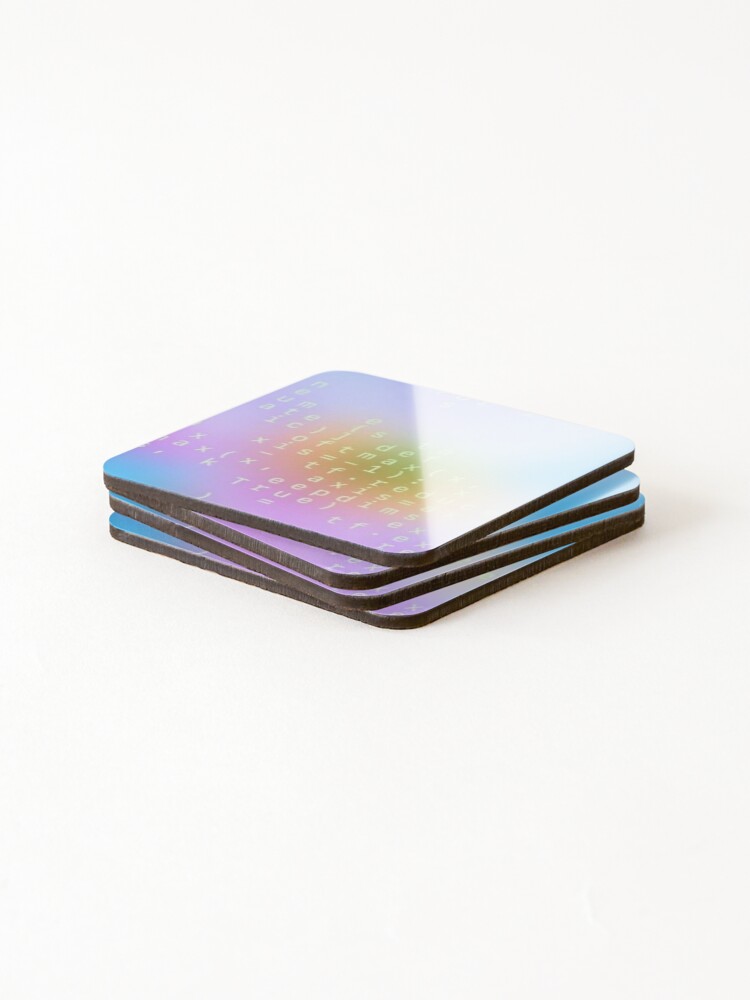 Thumbnail 4 of 5, Coasters (Set of 4), Color Coding designed and sold by ontological.