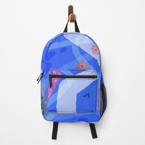 Item preview, Vibrant be happy in blue and purple background. designed and sold by Mabocoh.