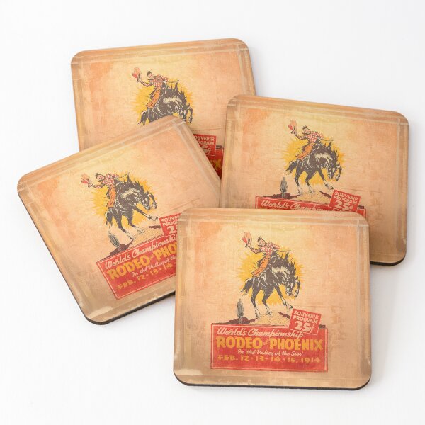 Item preview, Vintage Western Rodeo Poster designed and sold by Wander X Design.