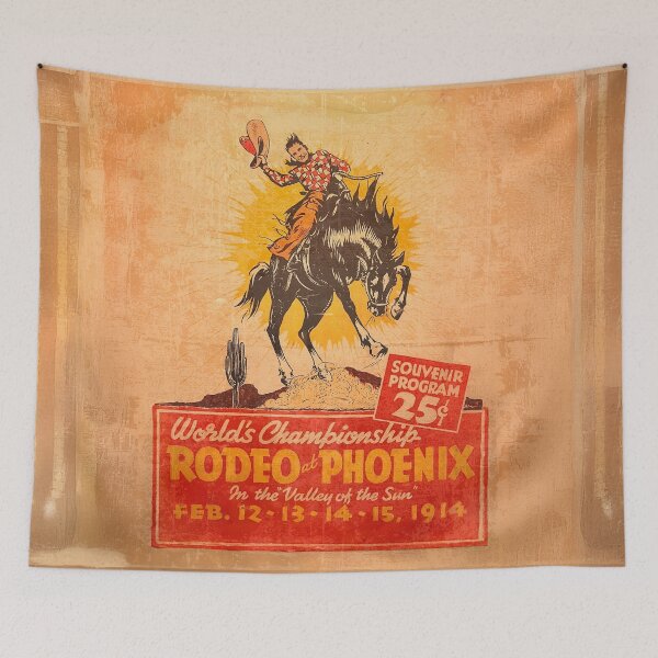 Item preview, Vintage Western Rodeo Poster designed and sold by Wander X Design.