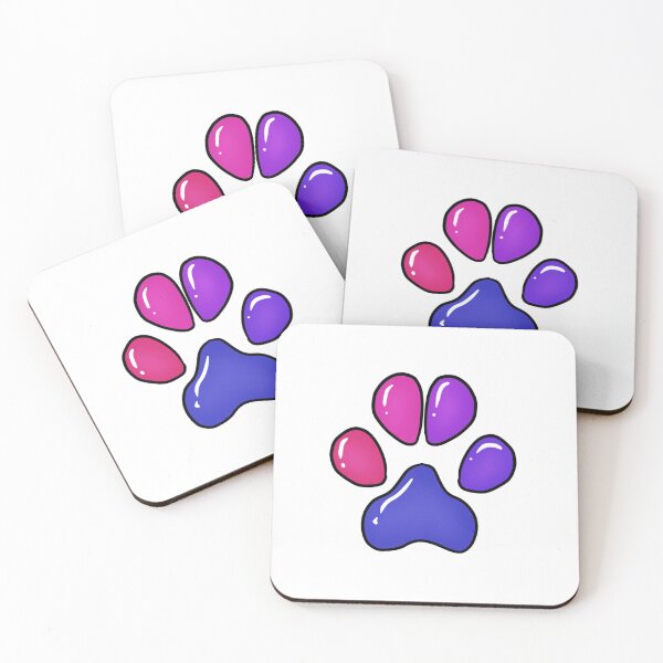Item preview, Bisexual Paw Print designed and sold by Lynxeon's Shop.